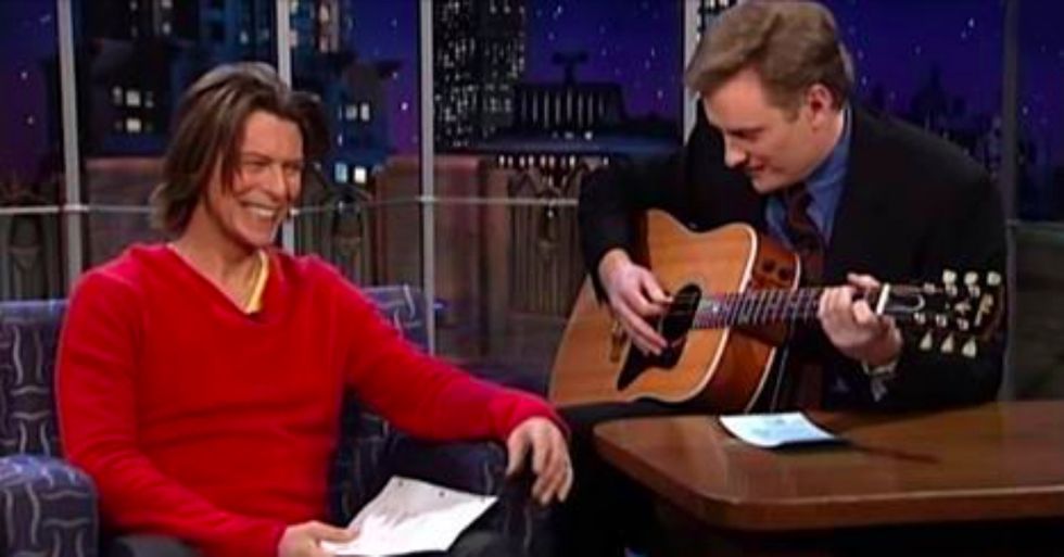 Conan O’Brien Looks Back at David Bowie’s Sense of Humor