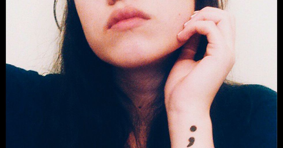 How a Simple Semicolon Tattoo is Giving Hope To People in Pain