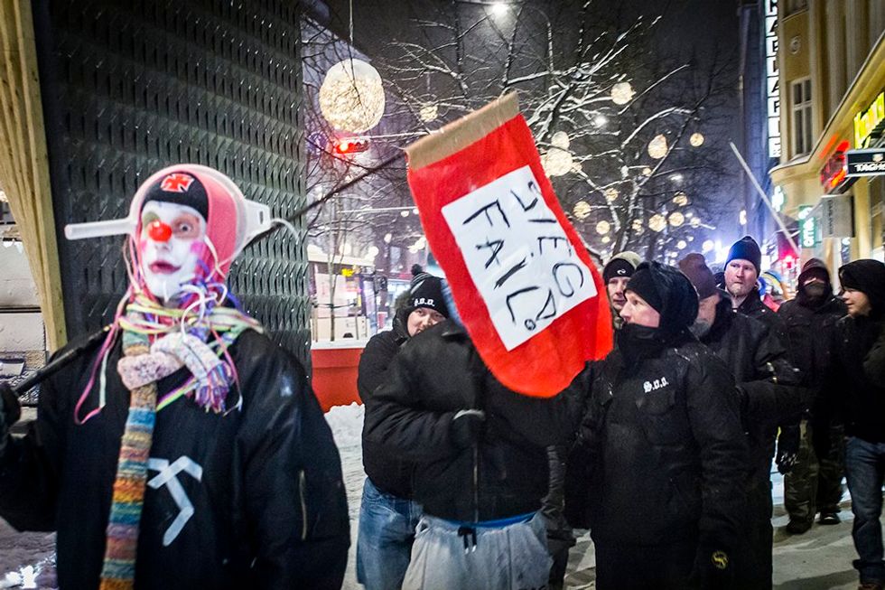 Prankster Clowns Protest Finland’s Anti-Immigrant Street Patrols