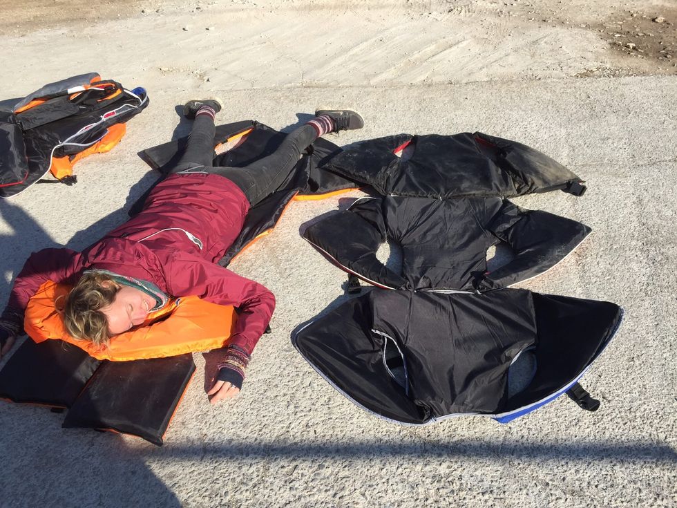 Activists Turn Discarded Life Vests Into Mattresses for Refugees