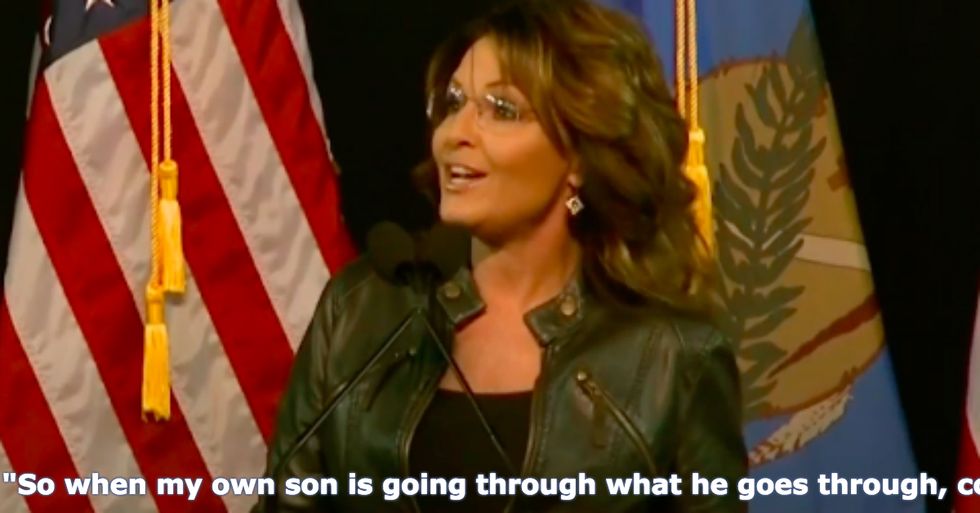 Sarah Palin Somehow Blames Her Son’s Horrible Actions on Obama