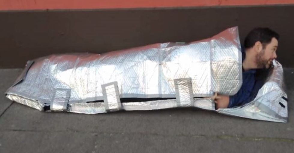 15-Year-Old Girl Invents Sleeping Bags That Keep the Homeless Safe