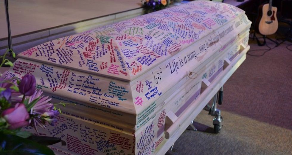 She Never Got to Graduate, So Her Classmates Signed Her Coffin Like a Yearbook