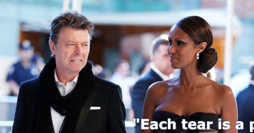 Iman Shares an Inspiring Quote a Month After David Bowie’s Death