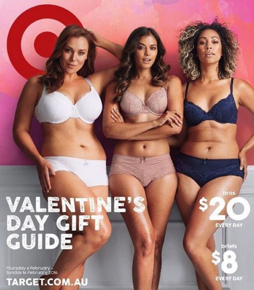 These Australian Target Ads Feature FullFigured Women in Lingerie GOOD