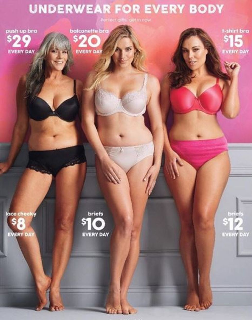 These Australian Target Ads Feature FullFigured Women in Lingerie GOOD