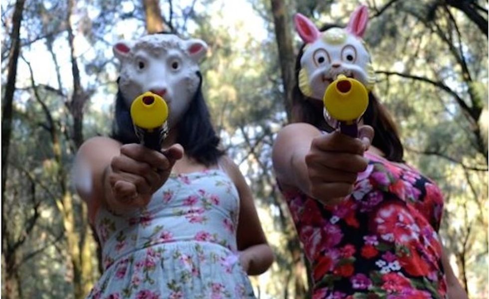 Las Hijas de Violencia, a Female Punk Group, Battles Catcalls With Confetti