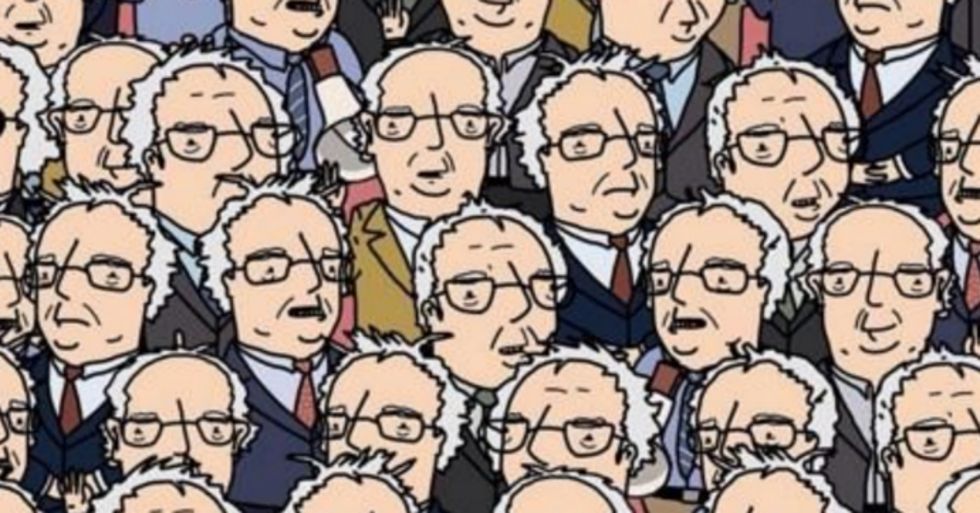 Can You Find Doc Brown in a Sea of Bernie Sanders?
