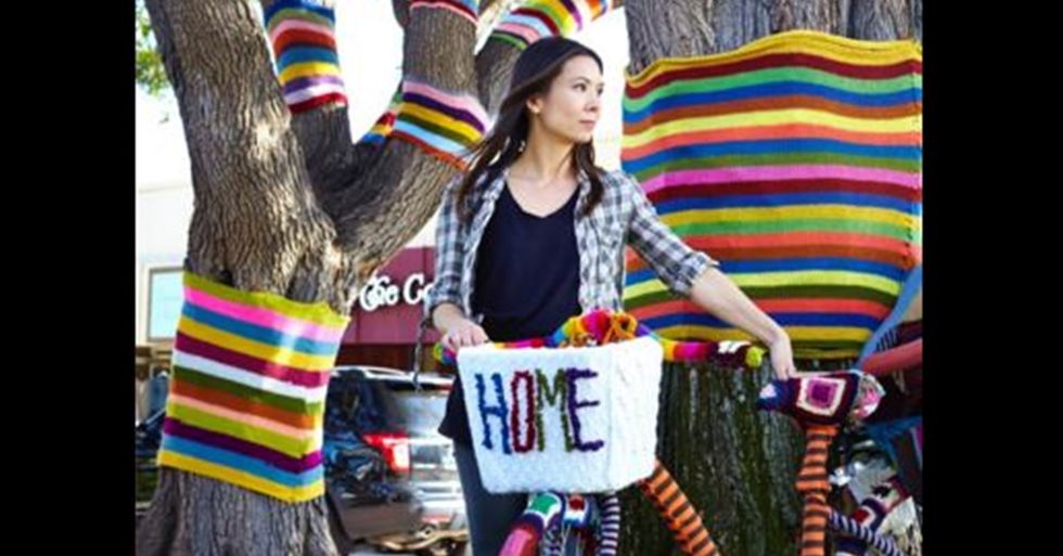 Michelle Villemaire ‘Yarn-Bombs’ for Women’s History Month