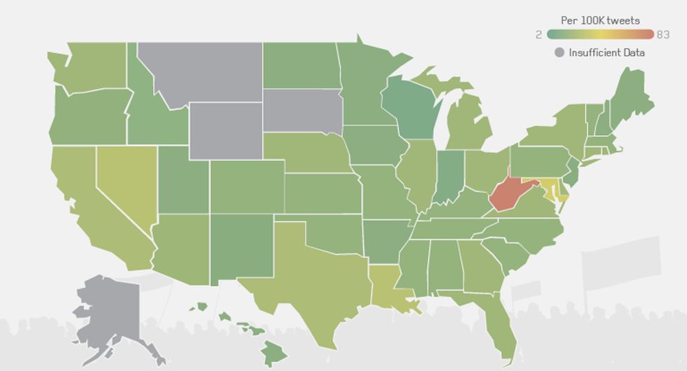 Twitter Analysis Reveals ‘America’s Most P.C. and Prejudiced Places’