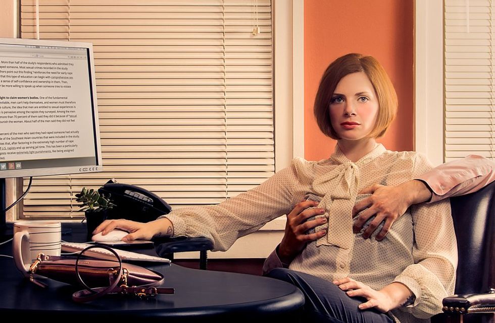 Controversial Photo Series Explores The Lack Of Boundaries Women Feel In Everyday Life