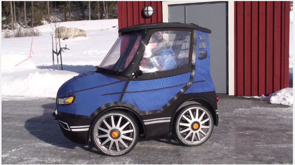 Swedish Designer Built A Bicycle That Looks Like A Car And Can Navigate Extreme Weather