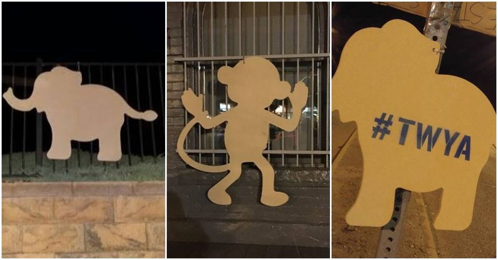 Mysterious Elephant And Monkey Cutouts Are Popping Up All Over Denver