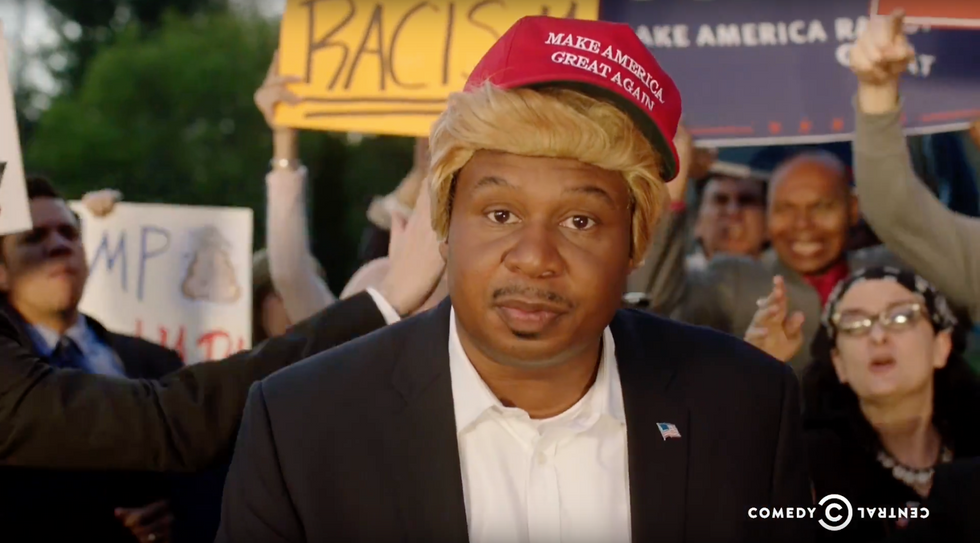 Black Donald Trump Is Back On The Daily Show, This Time With A Rap Song