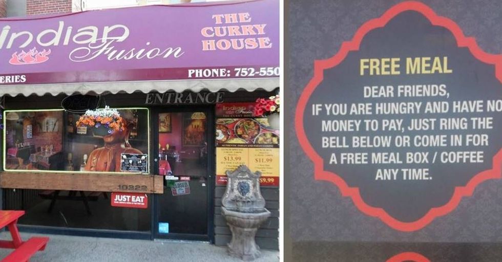 Restaurant Owner In Canada Gives Free Meals To Those In Need