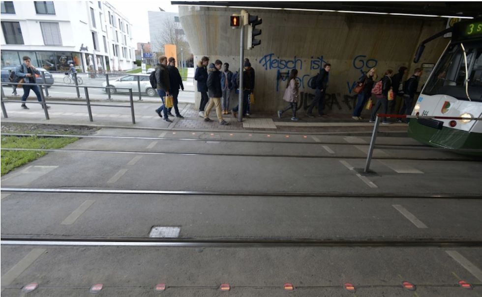 German City Gets Creative With Traffic Lights So Smartphone Users Never Have To Look Up