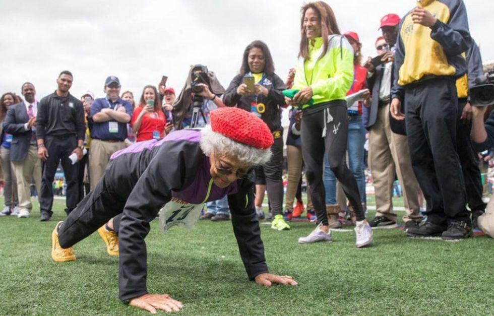 100-Year-Old Runner Breaks World Record In Style