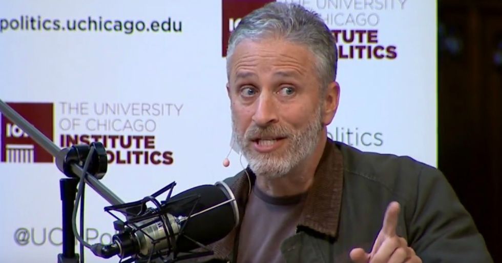 Jon Stewart Pops Up To Deliver Epic Anti-Trump Rant