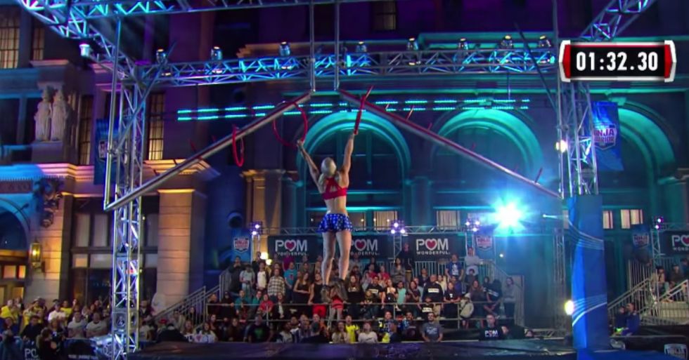Stuntwoman Masters American Ninja Warrior Course Dressed As Wonder Woman