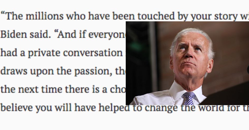 Vice President Biden Writes Letter To Stanford Rape Victim: “You Were Failed”