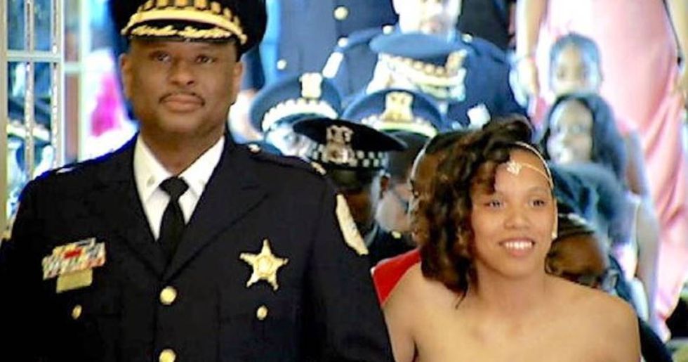 Chicago Police Escort Fatherless Girls To Community Dance