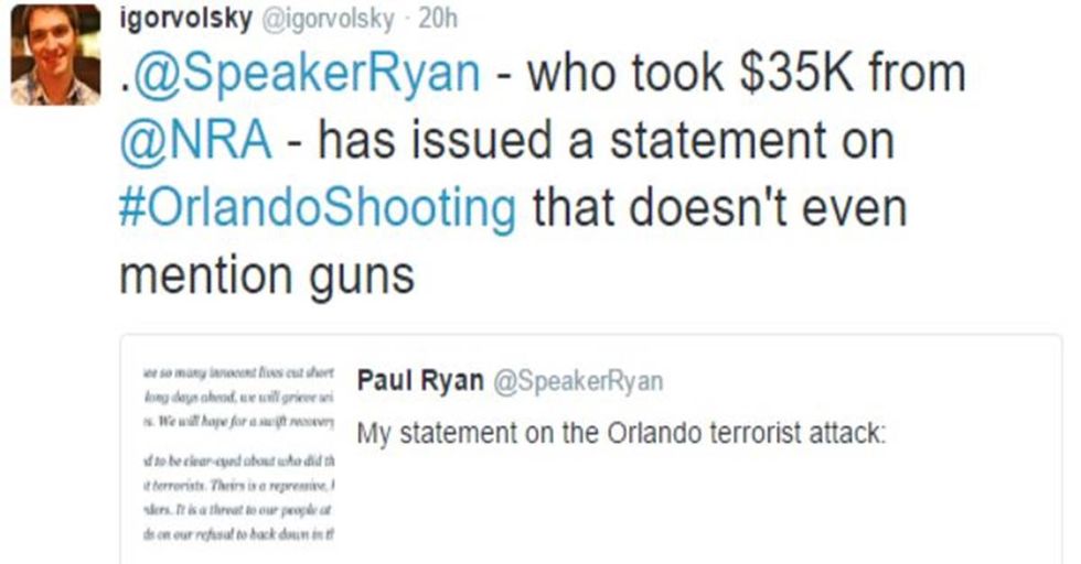 Twitter User Shames NRA-Bought Politicians Whose ‘Thoughts and Prayers’ Are With the Victims