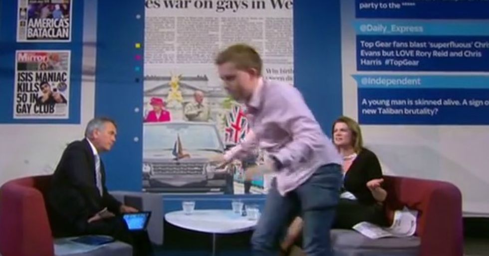 Journalist Storms Off Set On Live TV After Hosts Won't Discuss Homophobia In Orlando Shooting