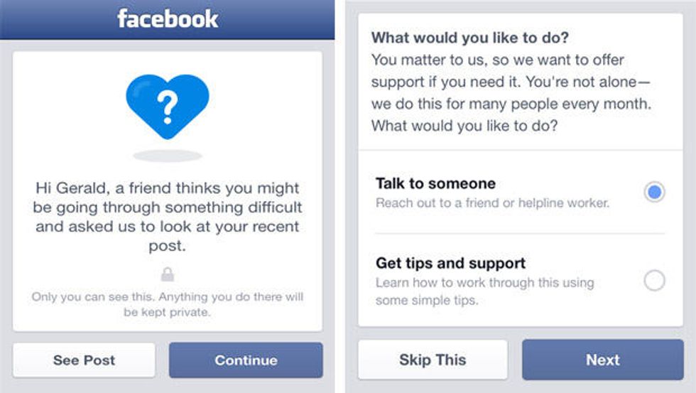 Facebook Releases Suicide Prevention Tools