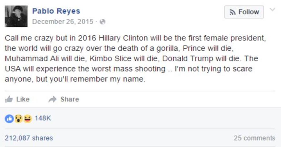 How This Facebook User Predicted the Future