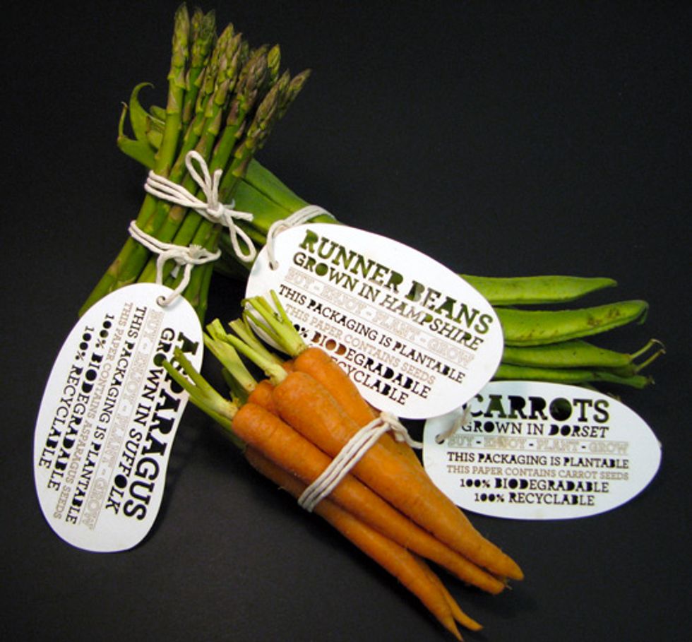 Superb Idea Supermarket Vegetable Packaging Helps You Grow Your Own GOOD