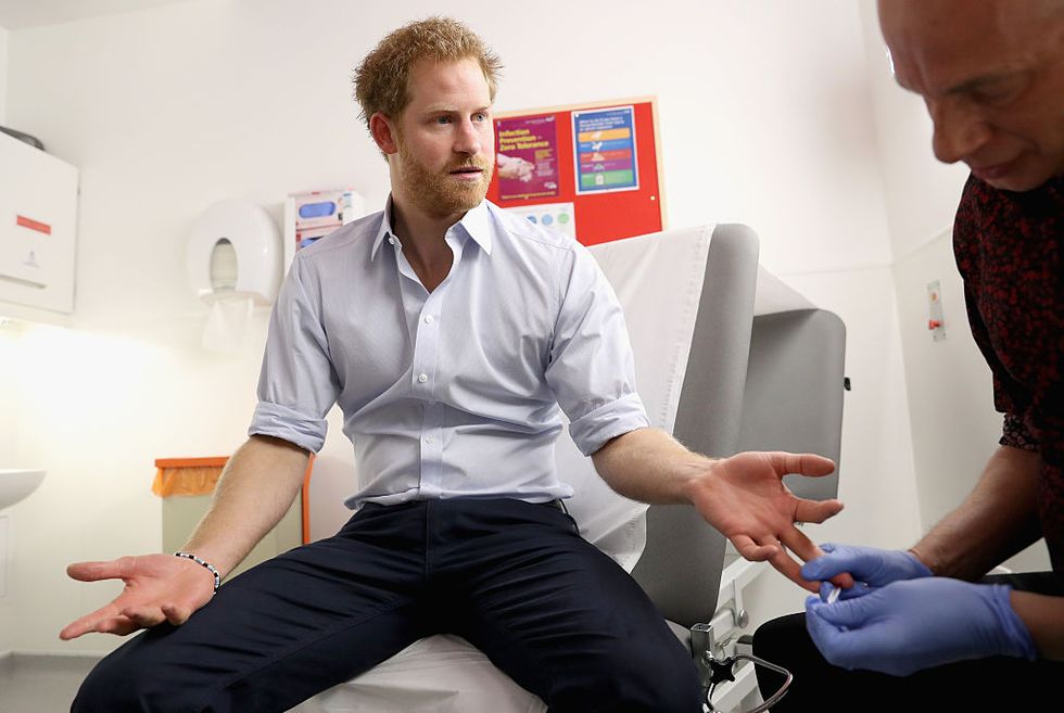 A Very Nervous Prince Harry Livestreamed His HIV Test