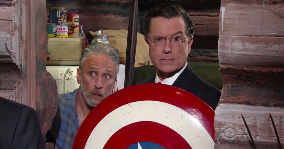 Stephen Colbert Brought His Alter Ego (And Jon Stewart) Back For The Republican Convention