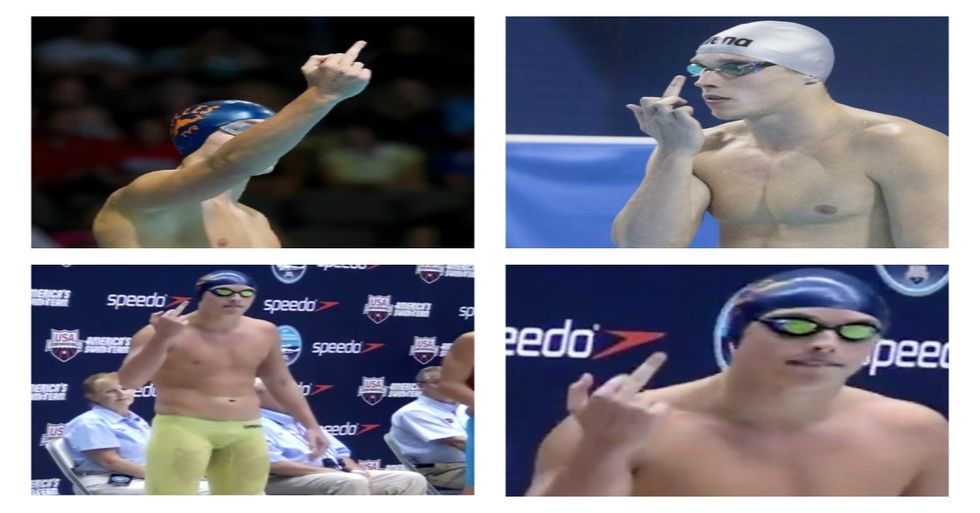 Why This Olympic Swimmer Gave His Dad The Middle Finger Before Every Race