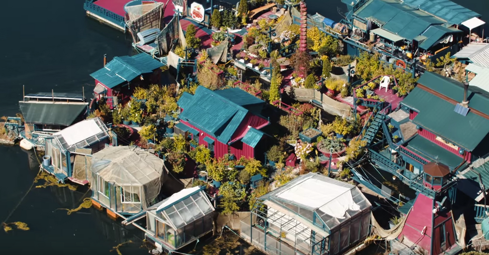 Artists Build Heavenly Homemade Island Off Vancouver Coast