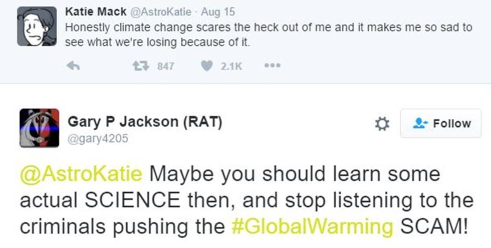 Astrophysicist Shoots Down Climate Change Denier