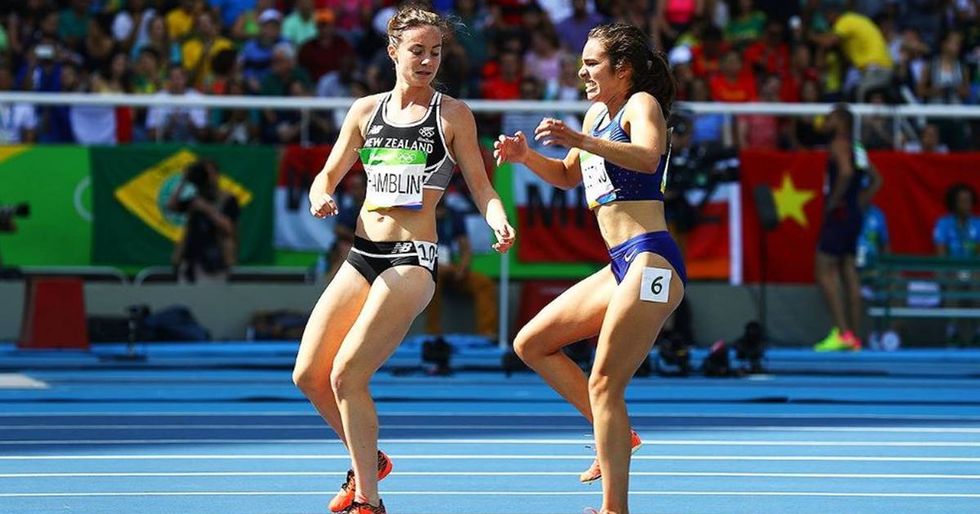 Runners Nikki Hamblin and Abbey D'Agostino Exemplify The Olympic Spirit