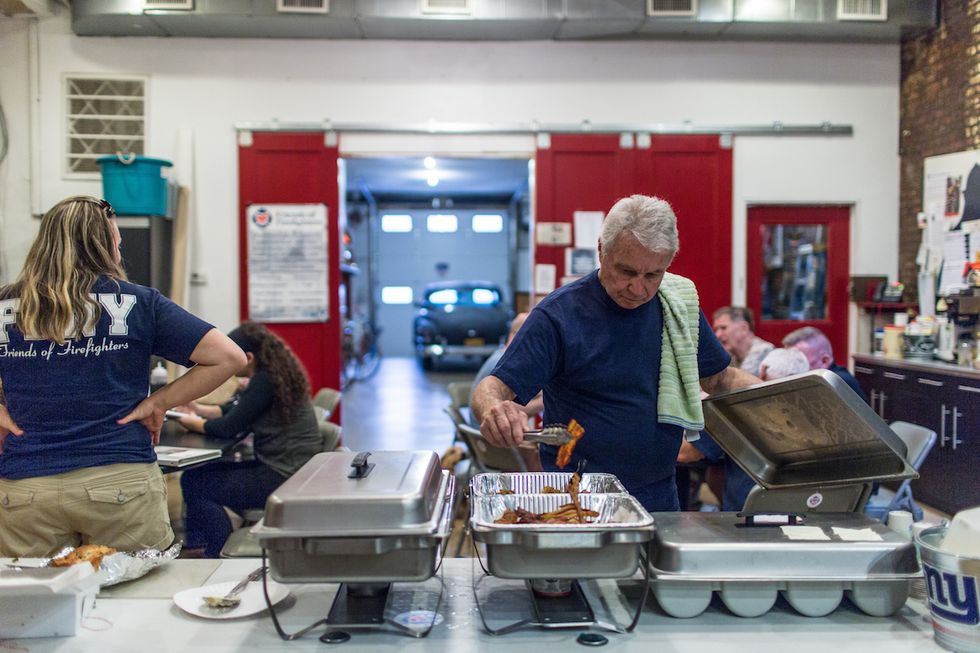 For These Firefighters, It’s All About Breakfast Therapy