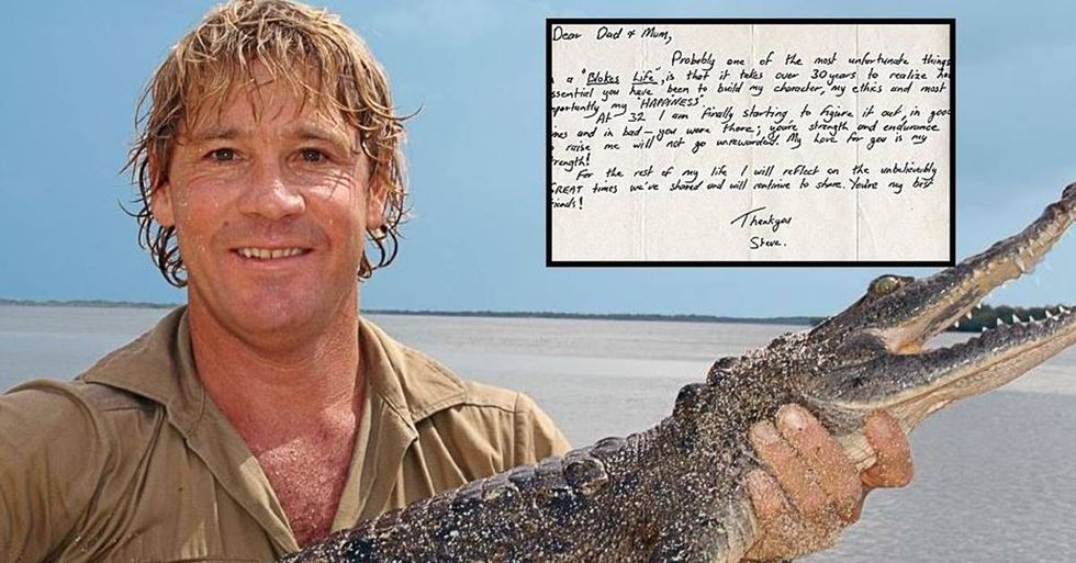 A Touching Letter From Steve Irwin To His Parents