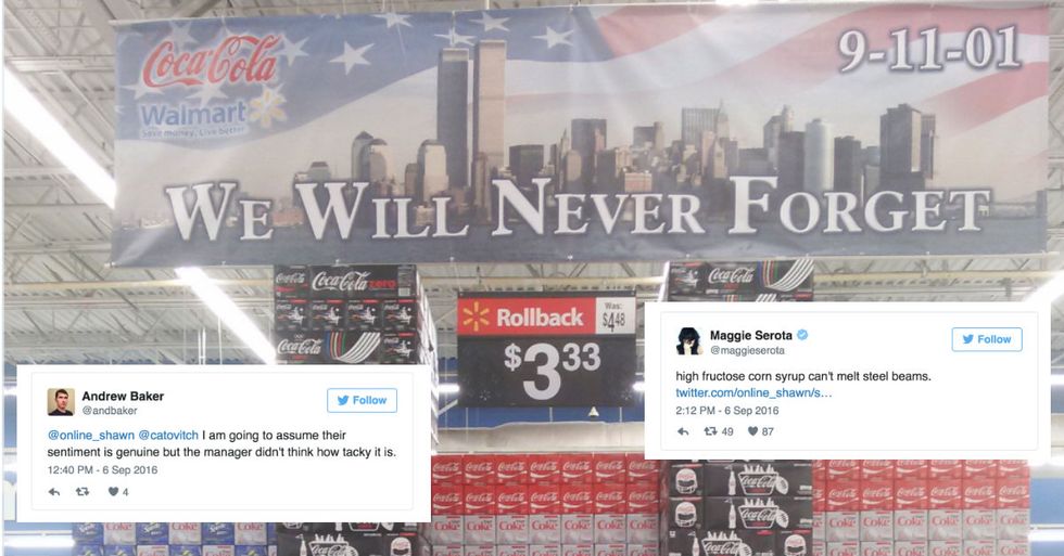 Walmart Managed To Offend Everyone With This 9/11 Soda Display