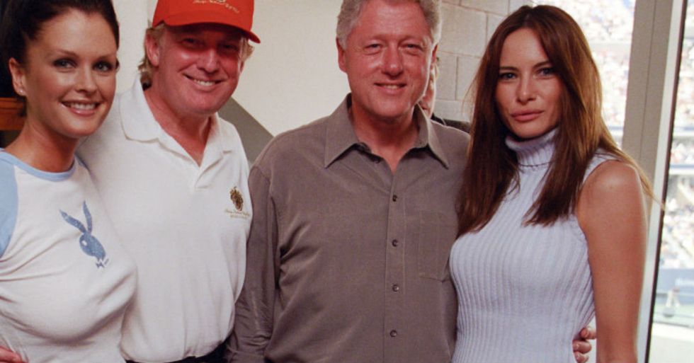 Eight Photos Show Bill Clinton And Donald Trump Looking Like Best Buds