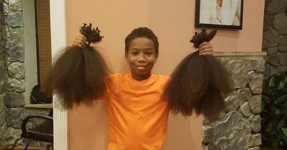 7-Year-Old Grows Out His Hair For Two Years To Help Kids With Cancer