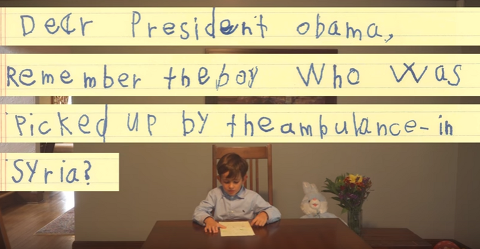 Six-Year-Old Boy Asks Obama If He Can Adopt a Syrian Refugee