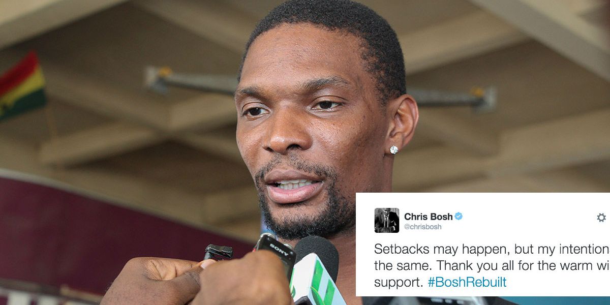 Pat Riley Says Chris Bosh S Miami Career Is Over Due To Blood