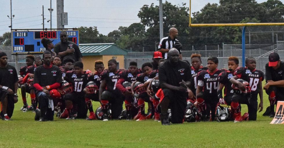 Kids Football Team Kneeling During The National Anthem Has Received Multiple Death Threats