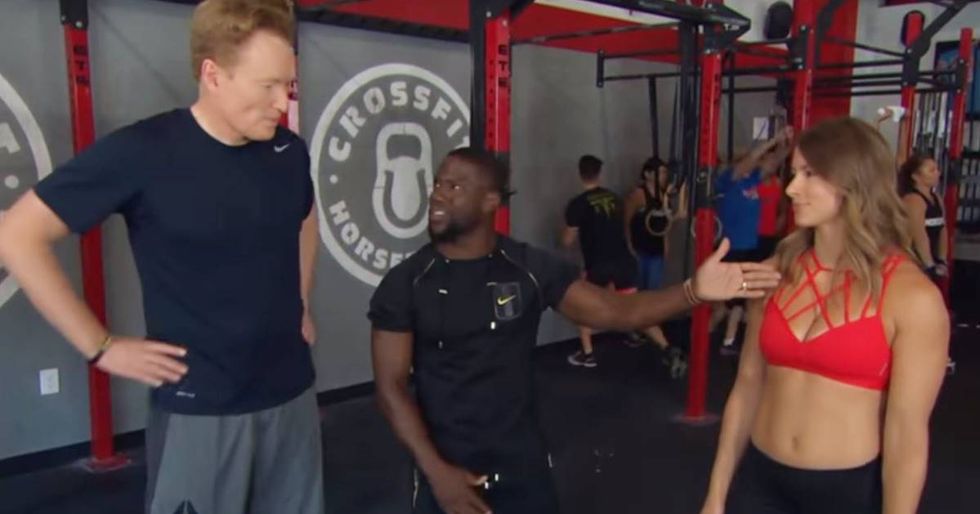 Conan O’Brien And Kevin Hart Square Off In A CrossFit Gym