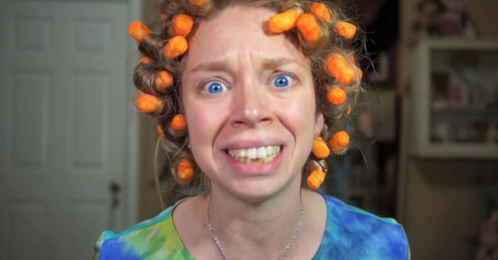 This Woman Tried To Curl Her Hair Using Cheetos And...Actually Succeeded