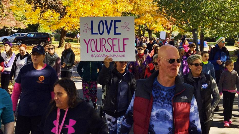 Man Tells Older Women To Stop Wearing Yoga Pants, Sparking Yoga Pants March To His House