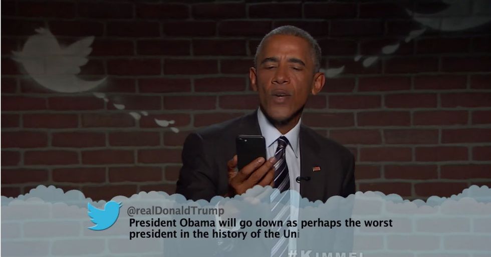 President Obama Reads Mean Tweets, Including From Trump Himself