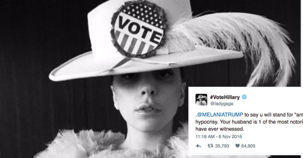 Lady Gaga Slams Melania Trump With One Pitch Perfect Tweet