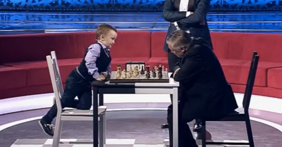 A Chess World Champion Squares Off Against A 3-Year-Old Prodigy And Feelings Were Hurt